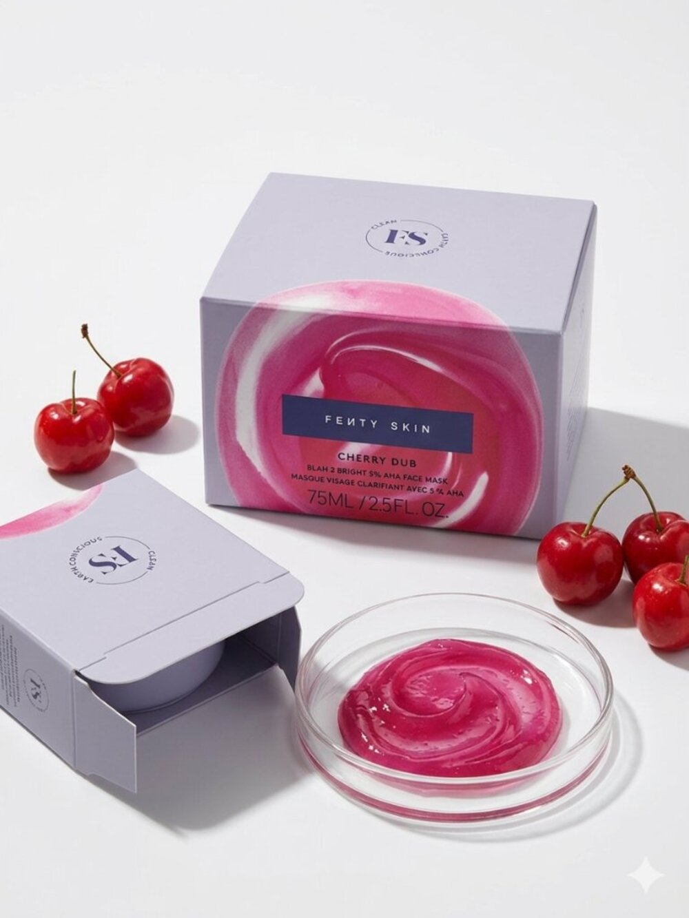 Fenty Skin Cherry Dub Blah 2 Bright 5% AHA Face Mask